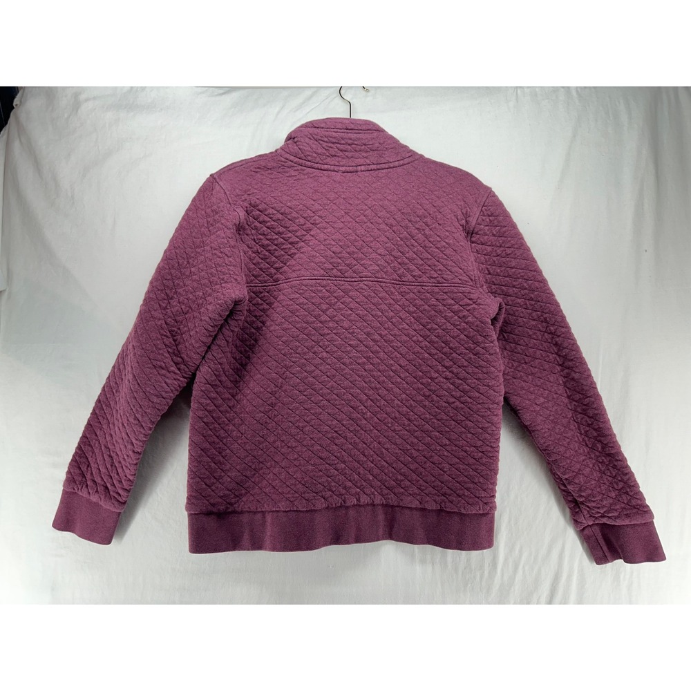 Patagonia Womens Organic Cotton Quilt Snap-T Pullover Purple Heather Large - Picture 2 of 9